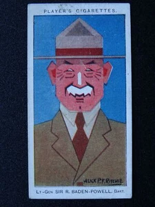 No.2 LT-GEN SIR R. BADEN POWELL Straight Line Caricatures by John Player 1926 - Picture 1 of 1