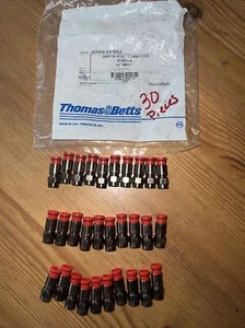 Thomas and Betts Beldon fitting connector RED "F" RG6 coax coaxial SNS1P6U 30pcs - Picture 1 of 13