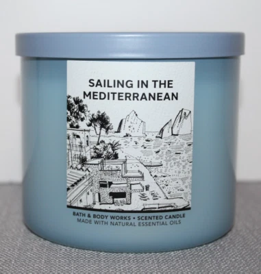 Vela perfumada Bath & Body Works SAILING IN THE MEDITERRANEAN NOVA Ocean Sea - Imagem 1 de 2