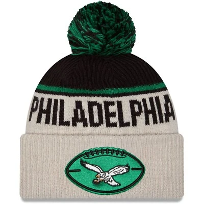 Philadelphia Eagles Beanie NFL New Era Sideline Wintermütze Knit Historic