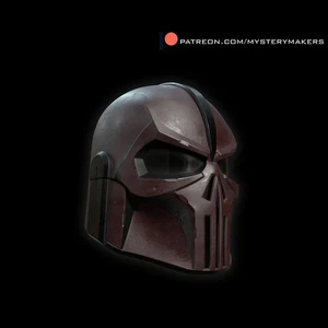 Casco Mandalorian Punisher réplica utilería 1:1 (pintado) - Imagen 1 de 6