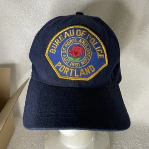 VINTAGE Portland Oregon Bureau Of Police TRUCKER SNAPBACK Hat Ball Cap - Picture 1 of 12
