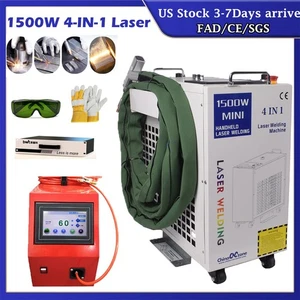 1500W 4 IN 1 Laser Welder Laser Metal Welding Cutting Cleaning Machine Handheld - Picture 1 of 13