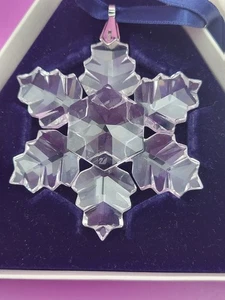 Cristal Swarovski 1996 Edición Anual Copo de Nieve ESTRELLA Ornamento 206197 con Caja - Imagen 1 de 14