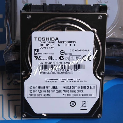 100% OK For TOSHIBA MK2556GSY 250GB 2.5" 7200 RPM 16 MB SATA Hard Disk Drive HDD - Image 1 of 2