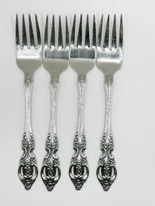 4 Oneida RENOIR PEMBROOKE Edelstahl SALAT DESSERTGABELN 6 3/4" SSS Besteck - Bild 1 von 3