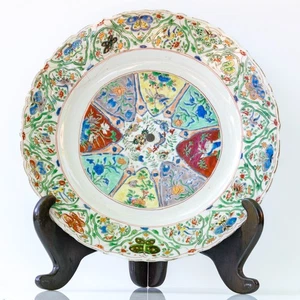 Großes chinesisches Porzellan Famille Verte Ladegerät Kangxi Qing Dynastie Ära 18. Jh. - Bild 1 von 20