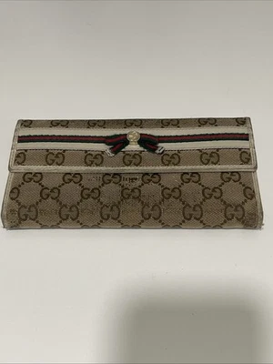 ¡Auténtico! Cartera Larga GUCCI GG Beige Línea Jerez Foto 1 de 4