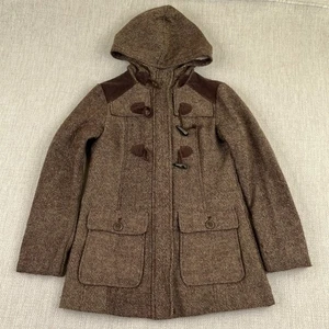 Chaqueta Prana Megan Mezcla de Lana Toggle para Mujer XS (LEER) Gorpcore Lona con Capucha - Imagen 1 de 24