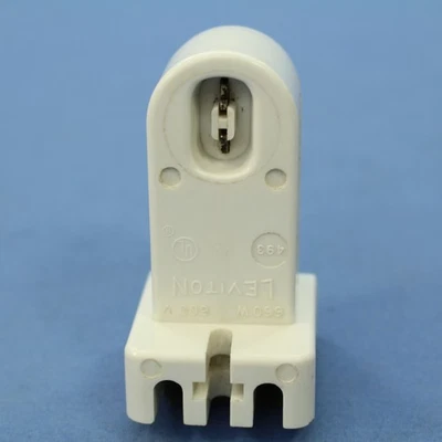 Leviton High Output T-8 T-12 800mA Fluorescent Light Lamp Holder Vertical 493 - Image 1 of 4