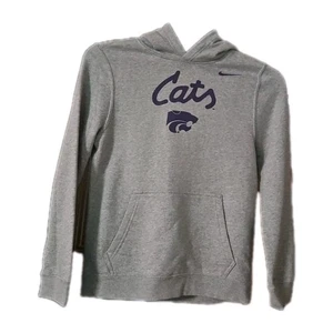 Neu mit Etikett Nike Club K State Wildcats Hoodie Sweatshirt Jugend Größe Large grau Fleece - Bild 1 von 11