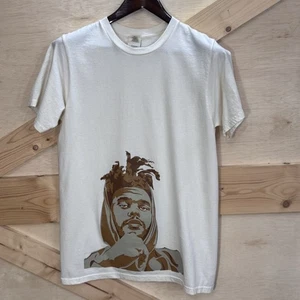 The Weeknd Shirt Mens Medium Graphic Portrait Tee Anvil Organic Cotton - Picture 1 of 10