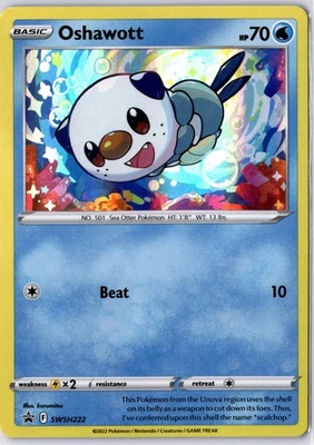 Oshawott SWSH222 Sword & Shield Holo Rare Promo Pokemon Card #SWSH222 - Image 1 of 2