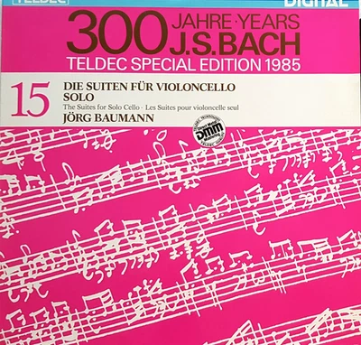 Jorg Baumann: Bach- Suites for Violoncello / Telefunken Digital 2 LPs - Image 1 of 2