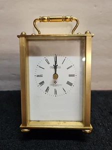 Craft Guild West German Quartz Mantle Clock  Brass Personalized (JK) - Picture 1 of 11