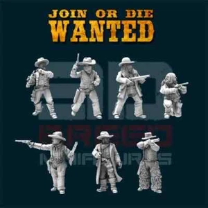 32mm Wild West Figures - Outlaws (Dead Man's Hand / What a Cowboy etc) - Picture 1 of 3