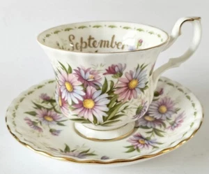 Royal Albert Flower of The Month September Tea Cup Saucer - Picture 1 of 5