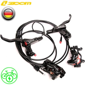 Pair ZOOM HB876E Electric Bike 4-Piston Hydraulic Disc Brakes 160mm MTB - Picture 1 of 12