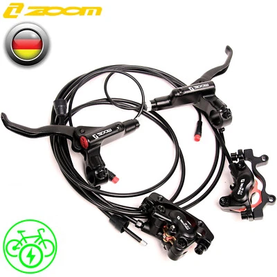 Pair ZOOM HB876E Electric Bike 4 Piston Hydraulic Disc Brakes 160mm MTB - Image 1 of 4