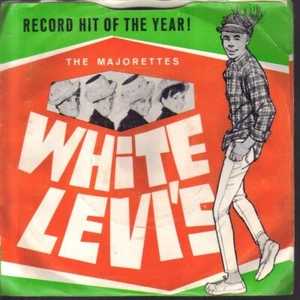 COOL FDEMALE Doowop 45/Majorettes on TROY w/Pix Sleeve White Levi's - Imagen 1 de 1