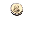 1888 BENJAMIN HARRISON STUD Kampagne Pinback Knopf Abzeichen politischer Präsident