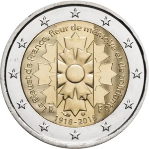 2 EURO COMM. FRANCE CORNFLOWER 2018 UNC - Picture 1 of 1