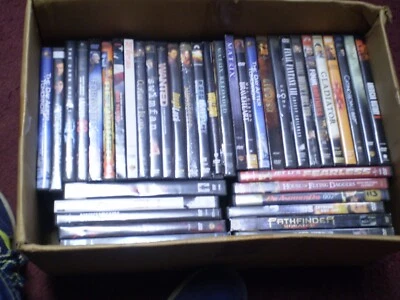 (40) Action DVD Lot: Taken XXX Riddick (2) Matrix The Crow James Bond 300 Signs - Image 1 of 3