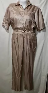 Traje Mono Escapeze by Fran Martin Vintage Años 80 Talla M S/S Tostado 1 pieza 922 - Imagen 1 de 10
