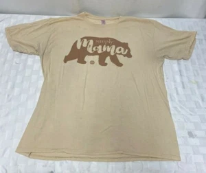 Simply Mama Bear Tan And Brown T Shirt Large - Picture 1 of 6