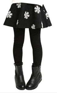 BRAND NEW. Girls Warm Winter Tights Medium Size 4 to 6 Black - Picture 1 of 3