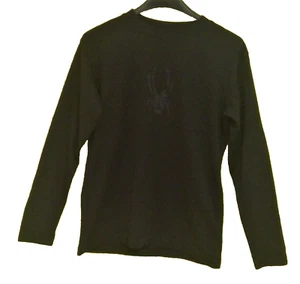 Camisa Spyder Hombre Talla S Pullover Activo Manga Larga Poliéster Textura Logo Negro - Imagen 1 de 10