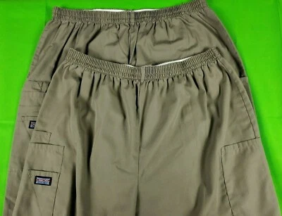 Лот из 2 чероки темно-коричневый коричневатый унисекс мужчин женщин скраб низы размер XL - Изображение 1 из 4