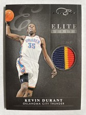 2010-11 Panini Elite Black Box KEVIN DURANT Game Used 3 Color Patch 23/25 🔥