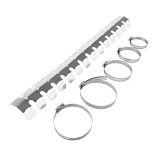 Tusk Aluminum Pipe Guard Silver For HUSQVARNA WR 150 2011 - Picture 1 of 7