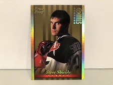 1997 Donruss Studio Gold Press Proof 79 Steve Shields Buffalo Sabres Hockey Card