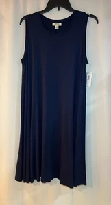 Style & Co Women’s Sleeveless Flip-Flop Dress Industrial Blue Size Large - Picture 1 of 7