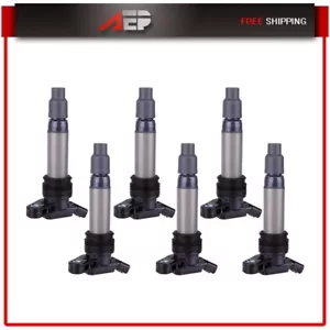 6PCS Ignition Coils for Volvo S60 2011-2016 S80 2008-2015 XC70 2009-2015 3.0L - Picture 1 of 3