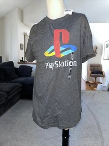  Play Station  Gray Graphic Short Sleeve T Shirt Size Small Brand New With Tags - Picture 1 of 7