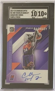 Charles Barkley - 2019-20 optic signatures purple Duel SGC 10 - Picture 1 of 2