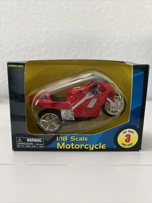 Honda NR Sporty Red & Silver Kid Connection 1:18 Die Cast Metal Motorcycle NIB - Image 1 of 3