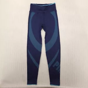 Victoria's Secret PINK Leggings Womens Small Blue Spellout Yoga Pants - Picture 1 of 7