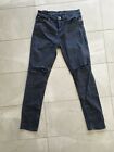 Ksubi Jeans Chitch 33 Grey Black Distressed Grey Skinny Slim Pants 32