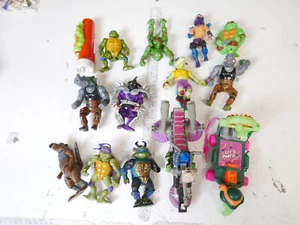 Mix Lot of Vintage Early 90s Teenage Mutant Ninja Turtles Figures - Picture 1 of 16