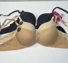 Super Push Up Extreme Padded Bombshell Bra Add Two Cup Size Bundle 3 Pieces. Nwt
