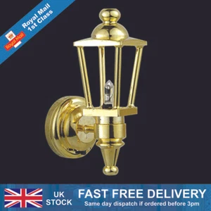 Dolls House Brass Style Carriage Lamp 1/12th Scale (01450) - Picture 1 of 2