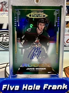 2021-22 Stature Hockey #185 Janis Moser Rookie Green Auto /50 - Picture 1 of 3