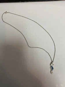 Colgante de cadena Seahorse, cadena de 18"", ver descripción - Imagen 1 de 8