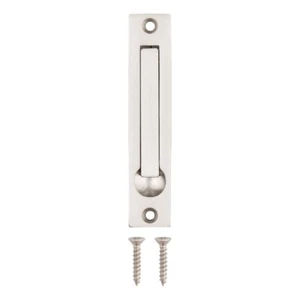 4" Pocket Door Edge Pull Brushed Nickel Flush Pull Sliding Door - Picture 1 of 6