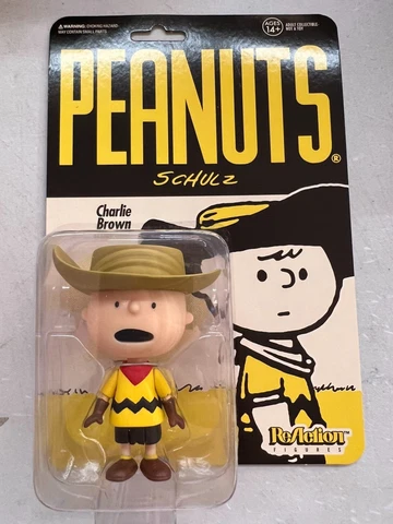 Super7 Peanuts Charlie Brown Cowboy Reaction Figure Cover