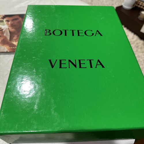 Sandali piatti 100% Autentici Bottega Veneta Blu pelle d'agnello **SCATOLA VUOTA***